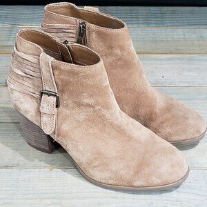Franco Fortini Briana Suede Ankle Boot Women's Sz 7.5 W